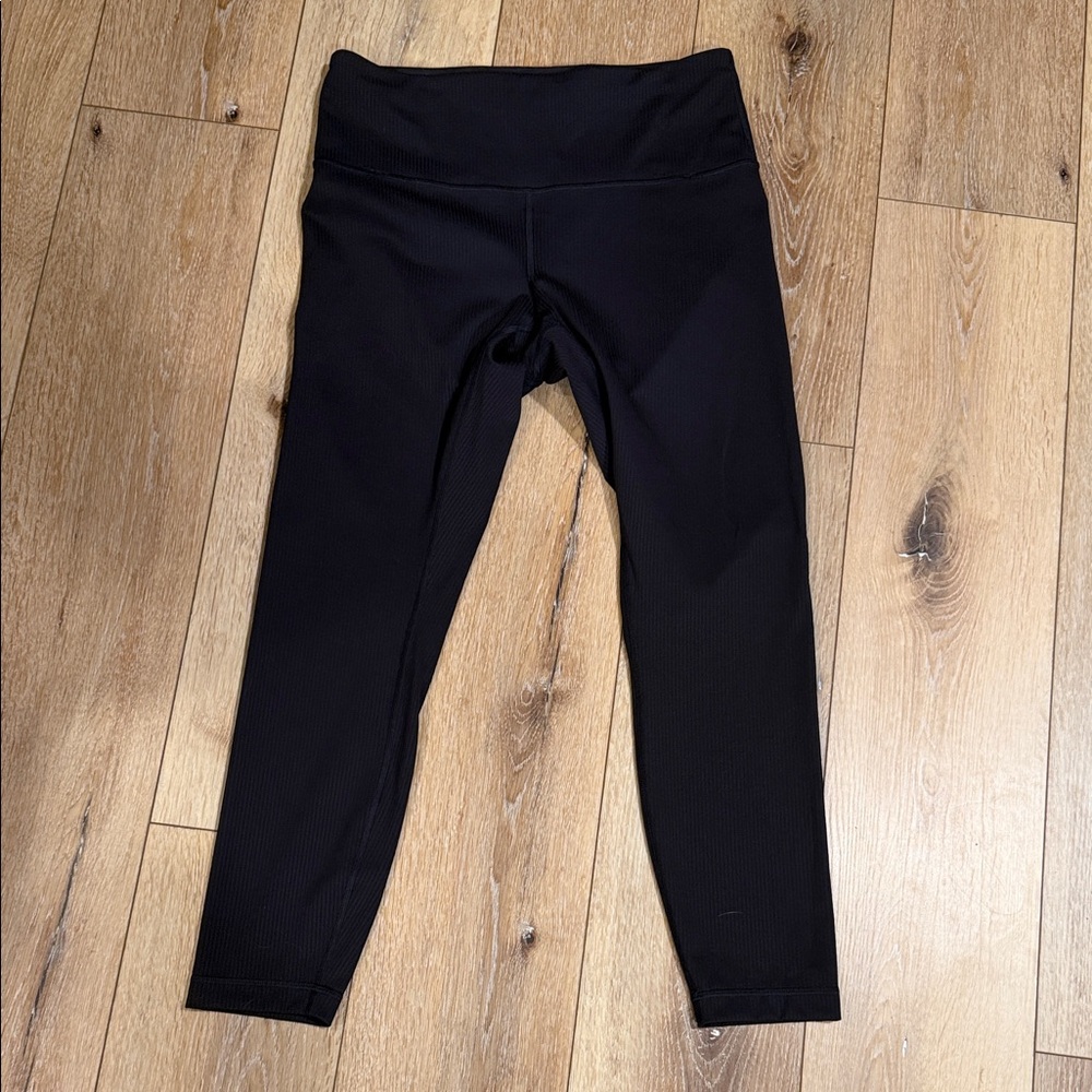 Lululemon 25” wunder train high rise ribbed legging